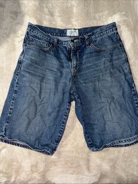 Old Navy Men's Dark Blue Denim Cutoff Shorts